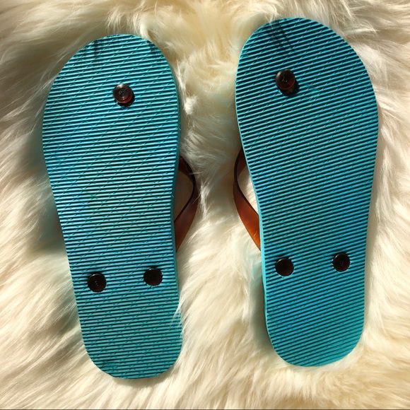 RARE Y2K Ralph Lauren vintage floral flip flops - Picture 2 of 3